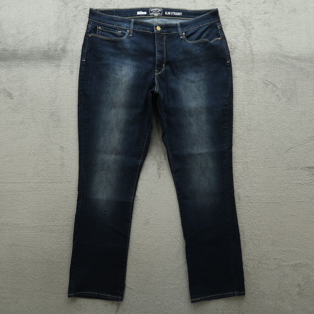 Levi's Signature Gold Jeans Women's Size 20M High-Rise Slim Straight 30" Inseam
